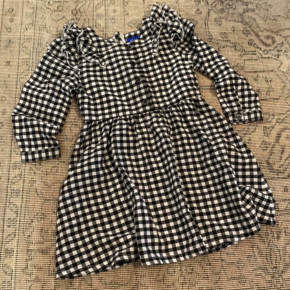 Maisonette Gingham flannel dress
